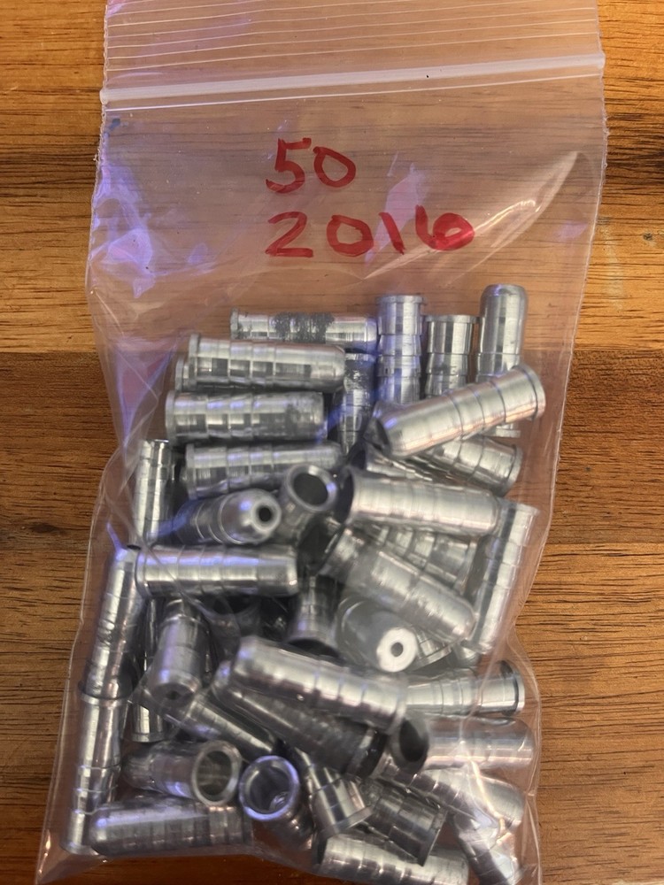 (50)- 2016 ALUMINUM ARCHERY THREADED ARROW POINT INSERTS