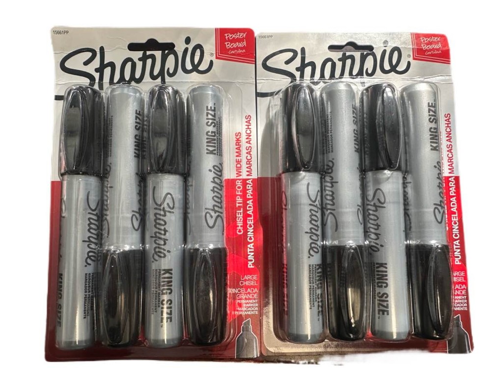 SHARPIE KING SIZE MARKERS 8 PACK CHISEL TIP BRAND NEW
