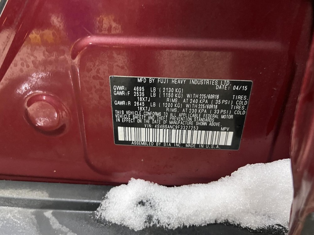 Used Blind Spot Detection System Warning Control Module fits: 2015 Subaru Legacy