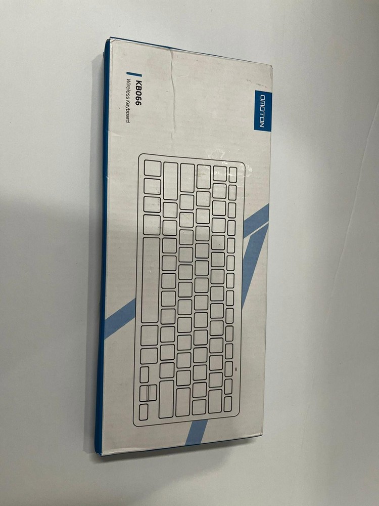 NEW OMOTON KB066 Bluetooth Wireless Keyboard Mac PC Compact Silver Black