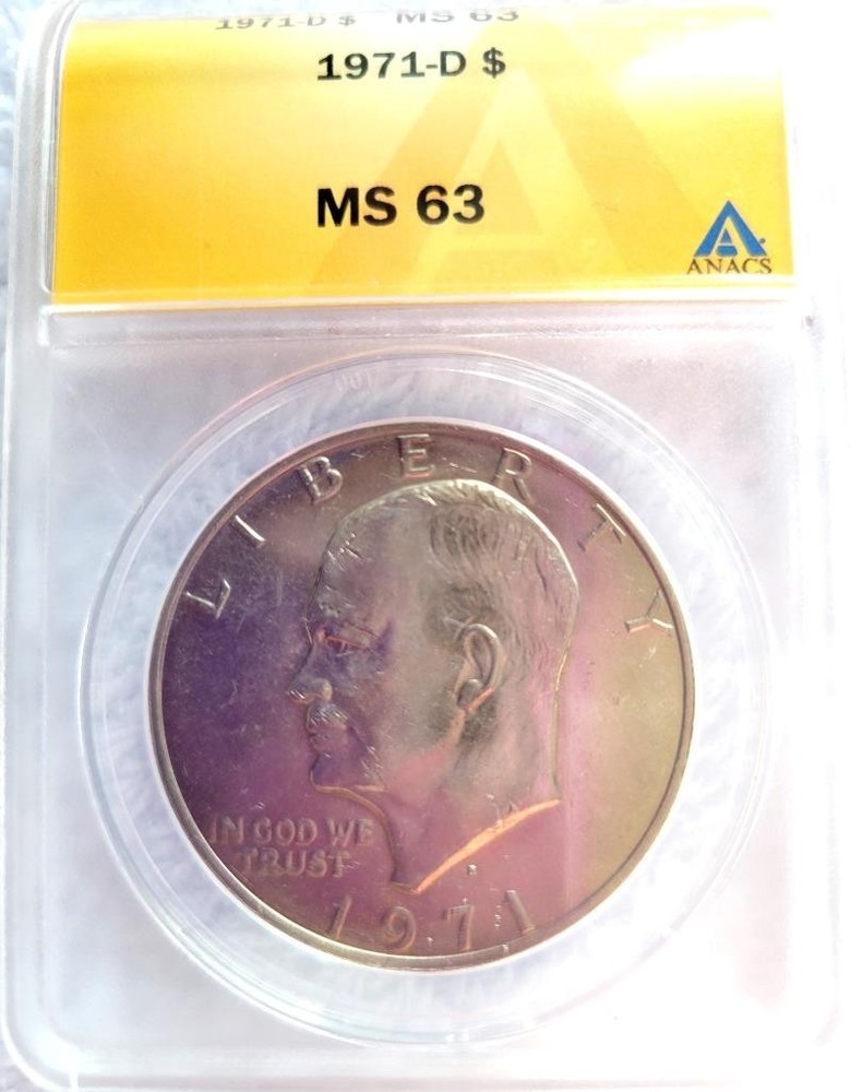 1971 D EISENHOWER (IKE) DOLLAR  ANACS MS 63