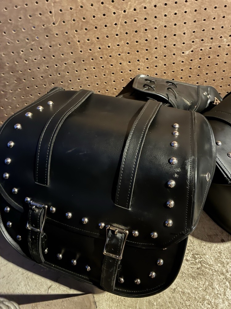 Diamond Plate Motorcycle Bag Set 6pc: Durable, Waterproof,