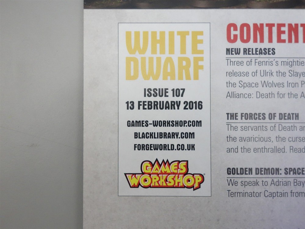 White Dwarf: Issue 107 (Games Workshop)