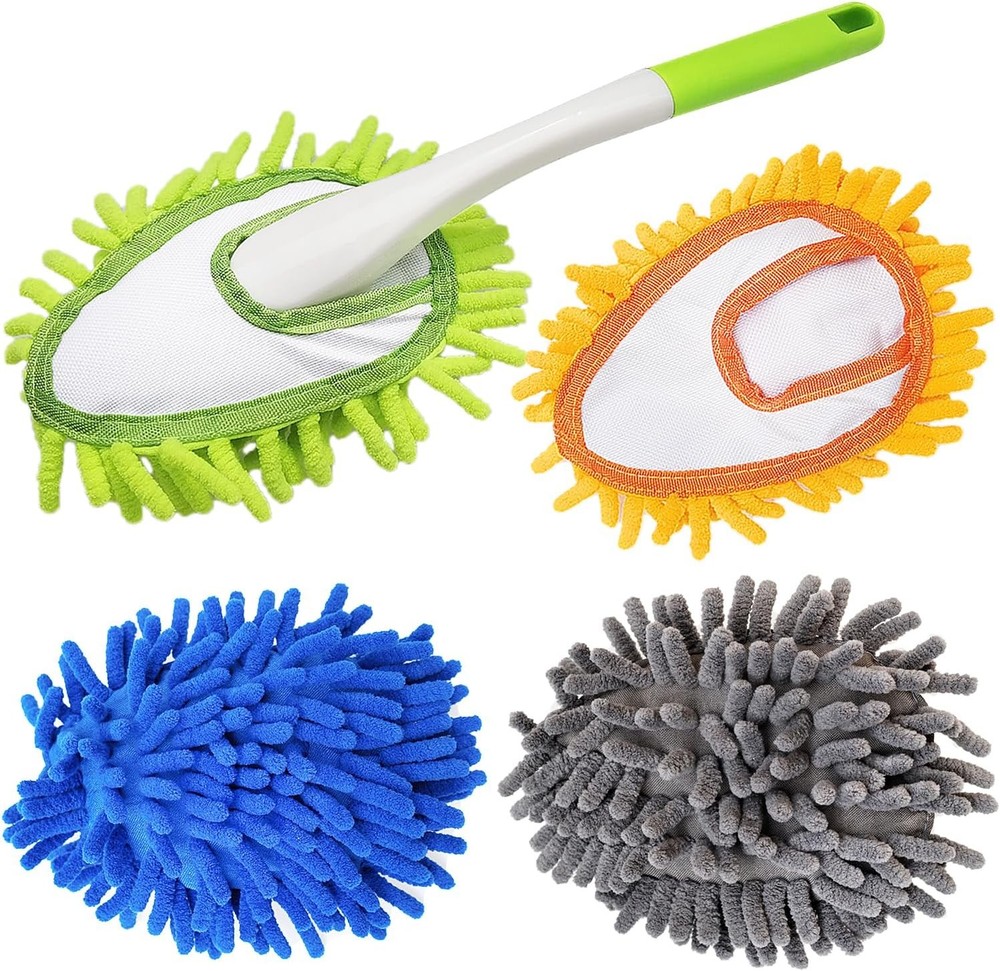 Microfiber Duster for Cleaning, Hand Washable Dusters pcs Replaceable