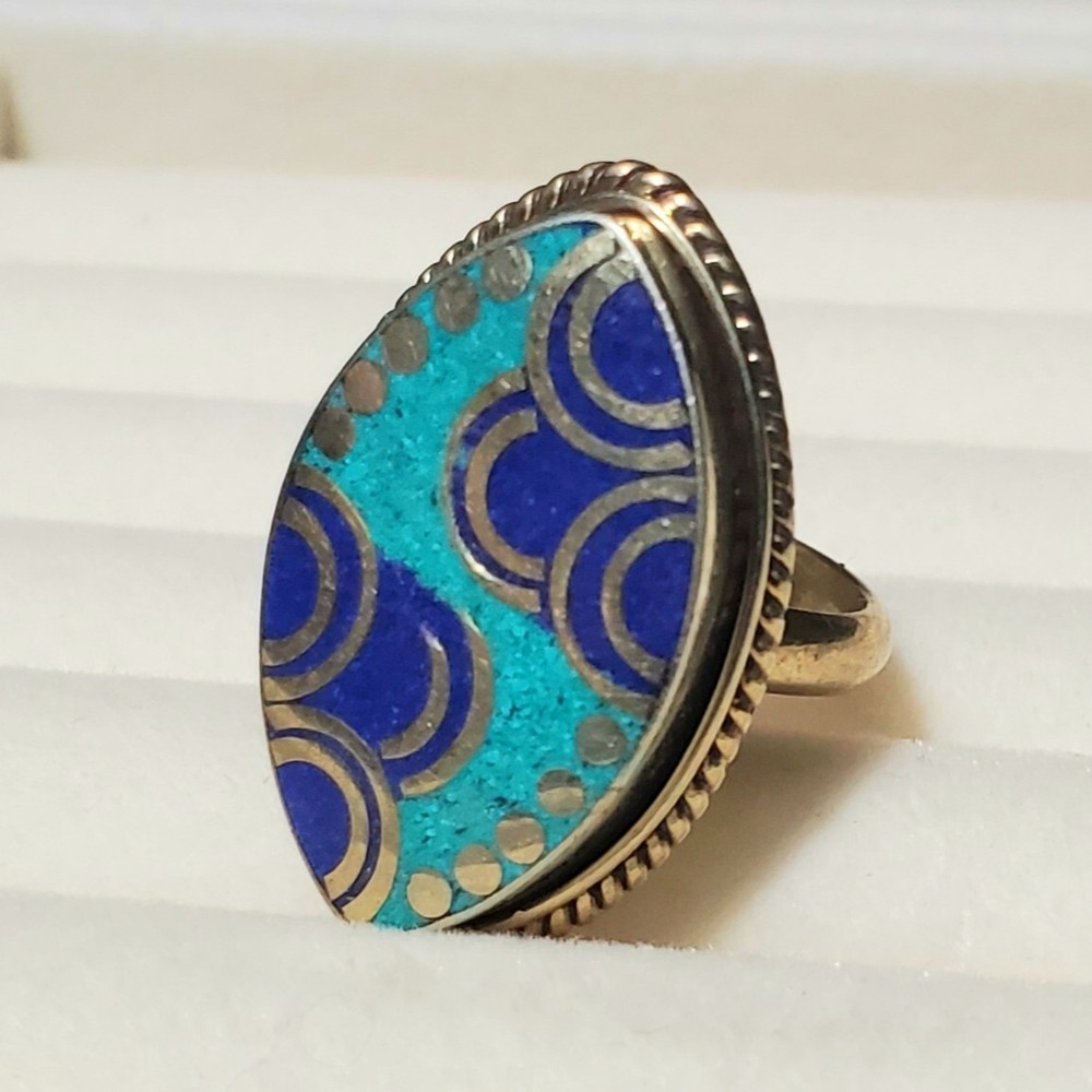 Lapis Turquoise Ring