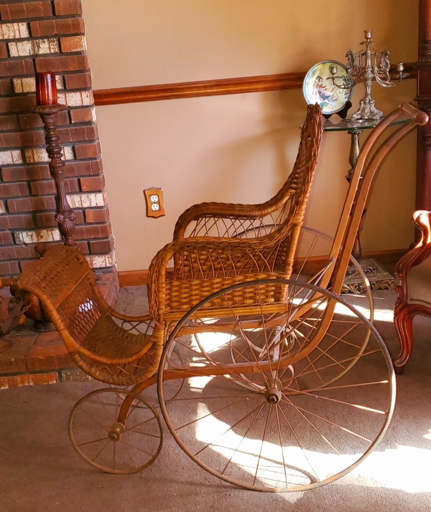 Wicker Baby Stroller 1885