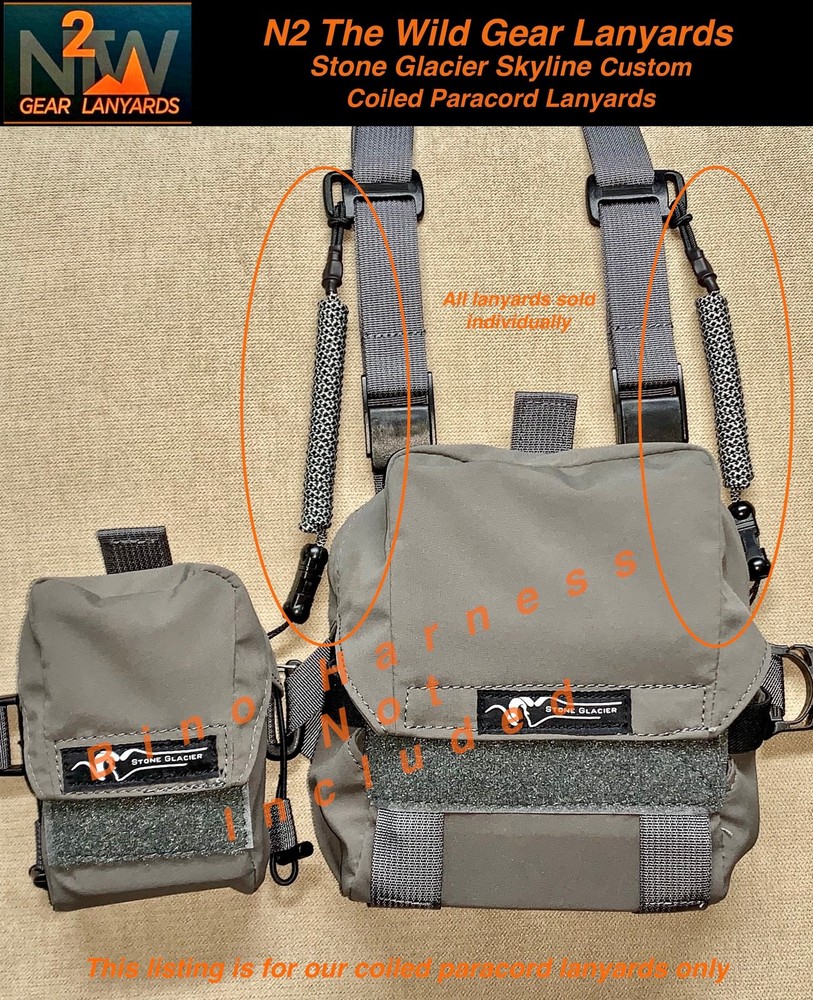 Stone Glacier Bino Harness Specific "LANYARDS" (2 Colors)