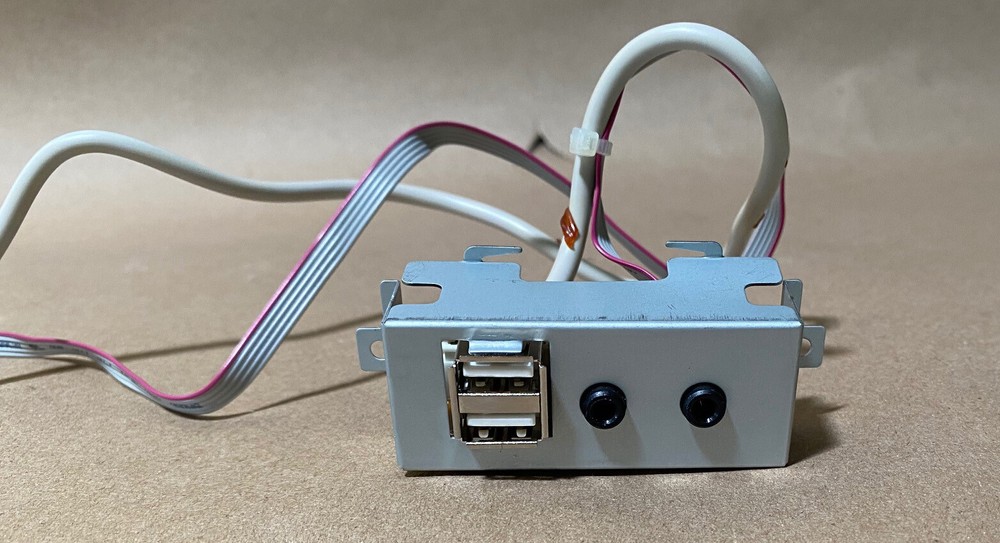 New PC Tower Case Front Panel MIC/Audio Out, 2x USB Ports PCB Connectors/Cable