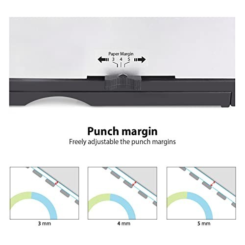21-Hole Comb Binding Machine, 450 Sheets Capacity, Includes Binding Combs, A4/A5