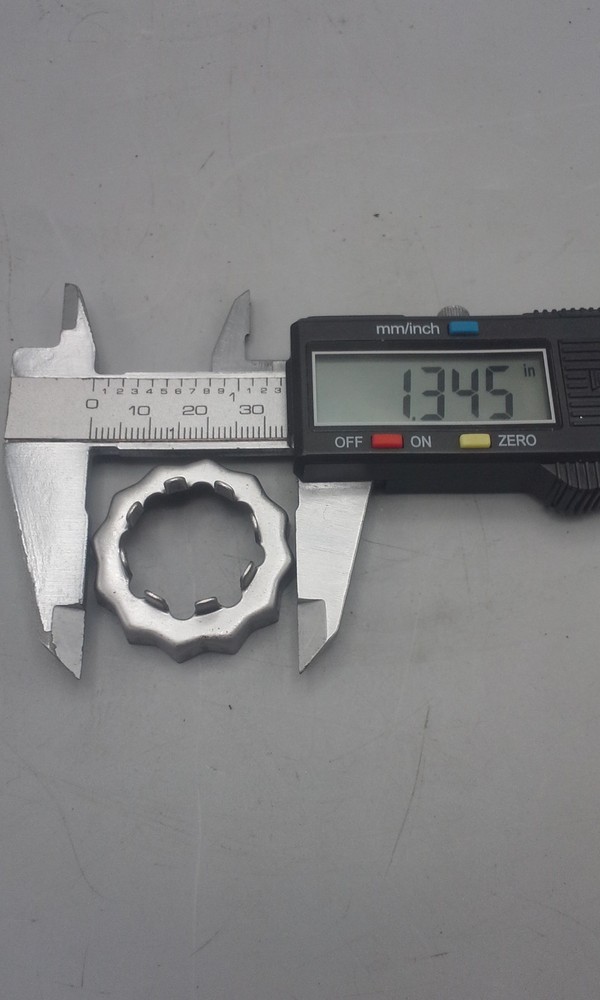 Trailer Axle Spindle Nut Kit 3500# UFP Dexter 13/16" with "bottle cap", washer