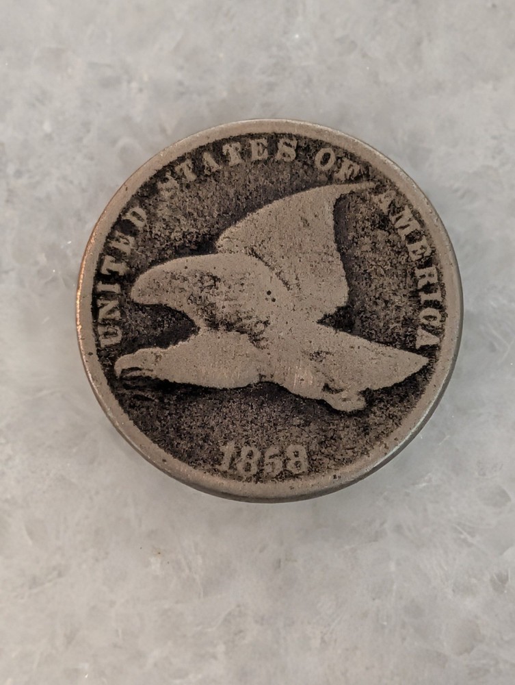 1858 Flying Eagle One Cent Coin