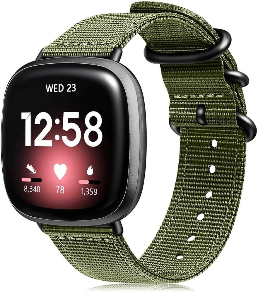 Band for Fitbit Versa 3 / Fitbit Sense Soft Woven Nylon Sport Replacement Strap