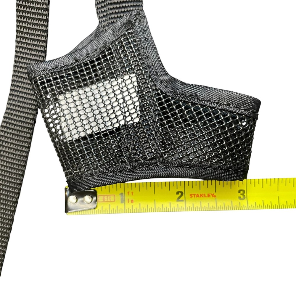 Small Dog Muzzle Size 3 Black Mesh Adjustable Nylon Strap Custom Fit Breathable