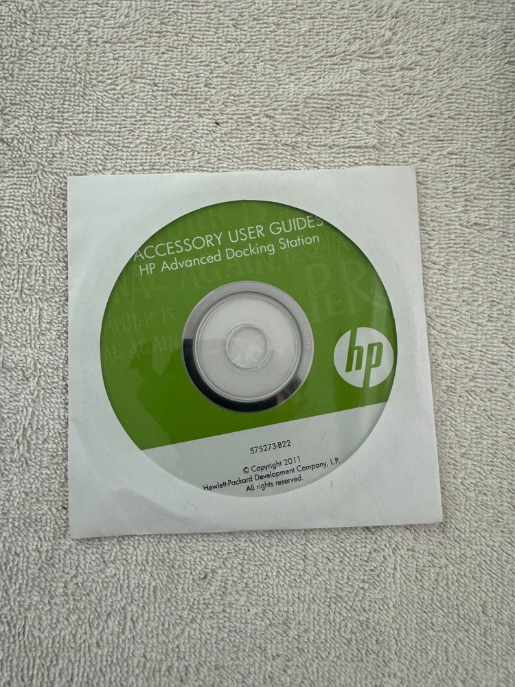 HP ADVANCED DOCKING STATION ACCESSORY USER GUIDE 575273-B22