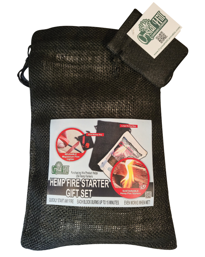 Hemp Fire Starter Gift Set