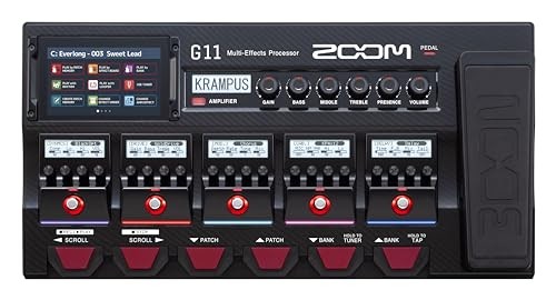 Zoom G11 Guitar Multi-Effects Processor with Expression Pedal, with Touchscreen