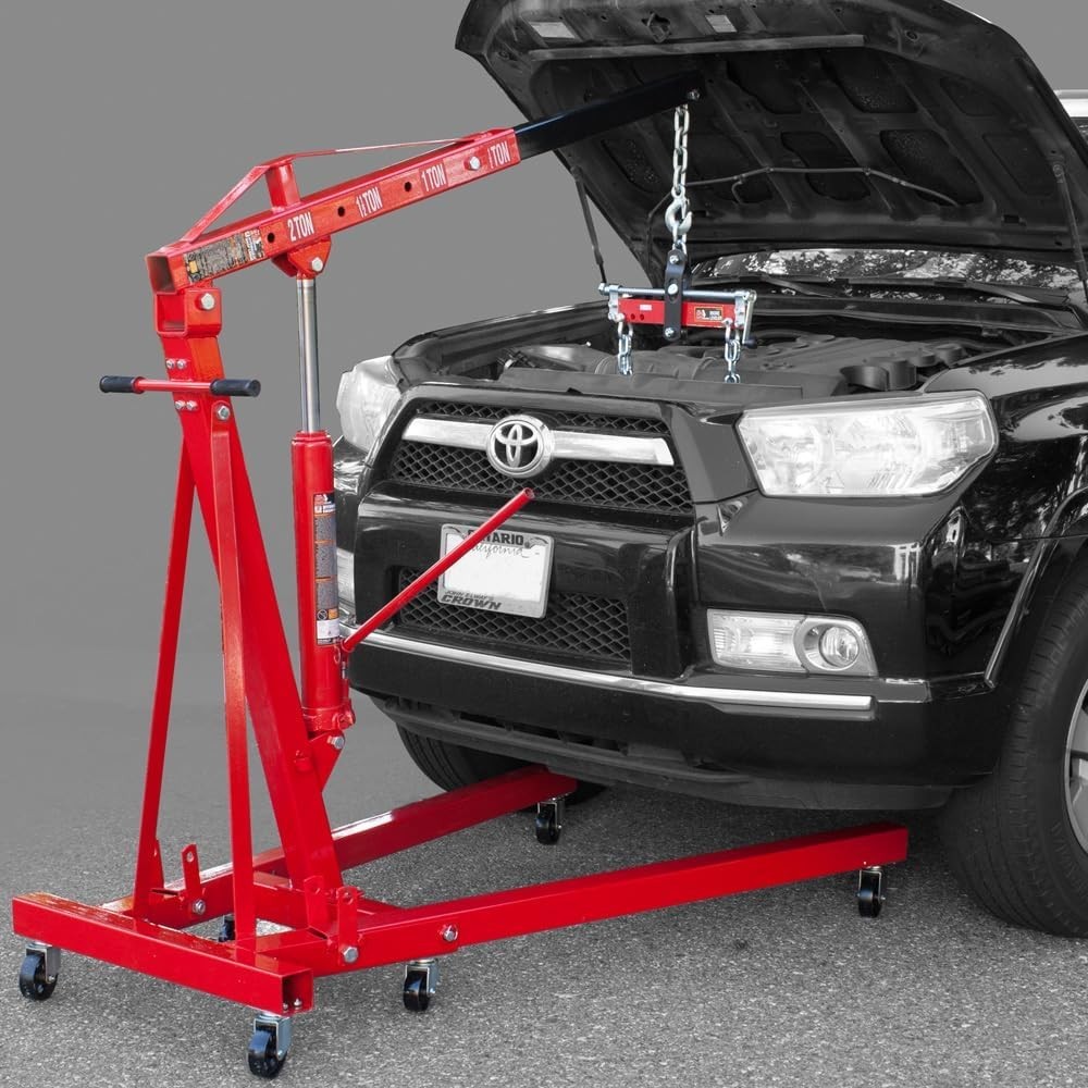 Rugged Steel Engine Leveler with Adjustable Handle - 3-Position Versatility