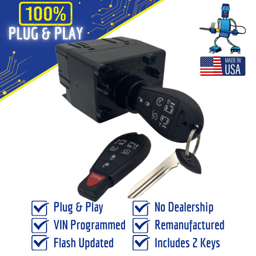 Dodge Grand Caravan WIN Module Wireless Ignition Node -Programmed w/Keys