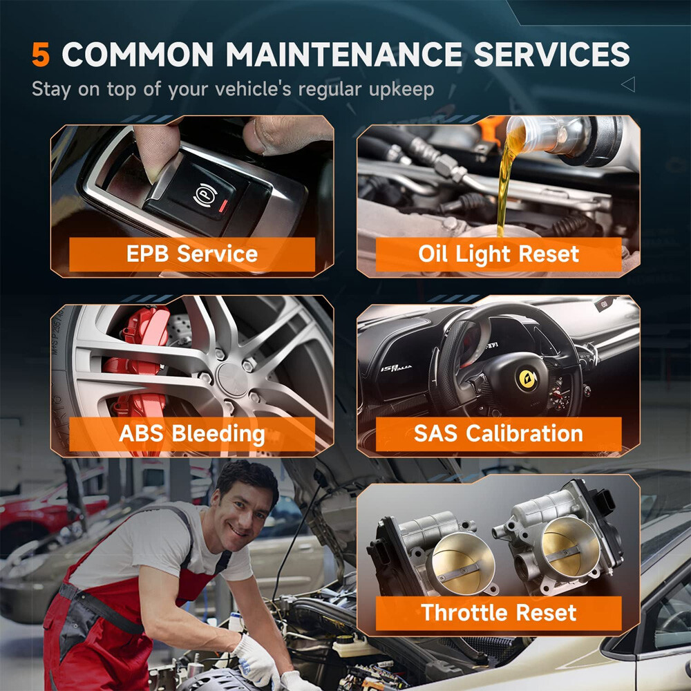 FOXWELL NT614 Elite OBD2 Scanner Auto Diagnostic Car Code Reader Oil EPB Tool US