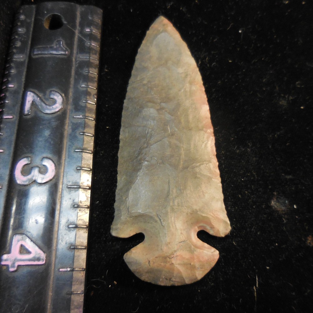 MULTI-COLORED DOVETAIL POINT--CLASSIC FORM AND FLAKING #JE