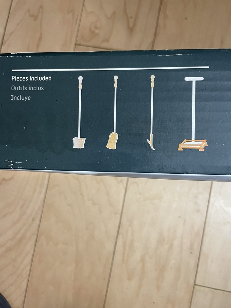 Styleselections 4 Pc Fireplace Toolset 29” Long & 8.27” Wide