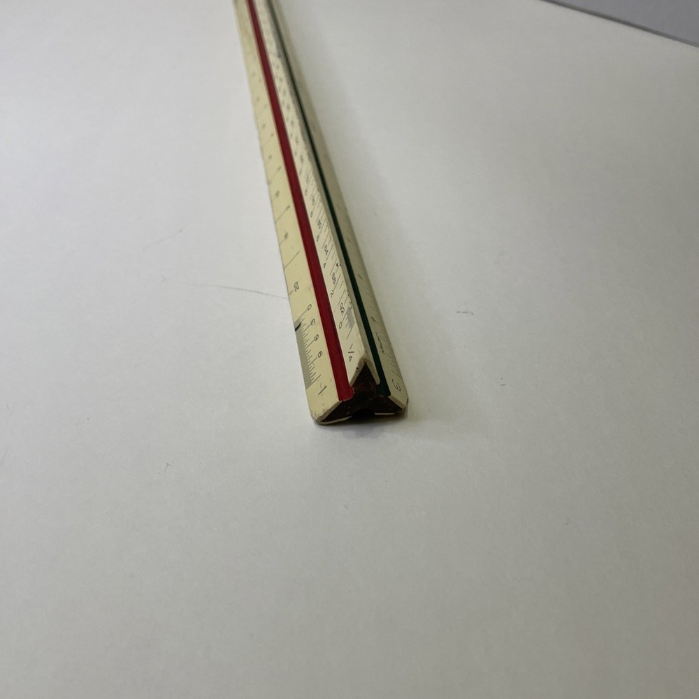 Vintage Pickett 234A Triangular Scale Ruler Used Nice!!!