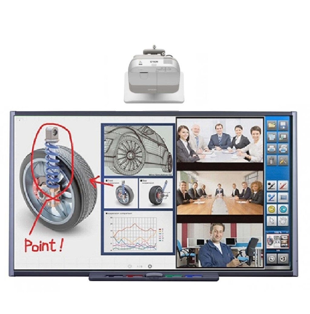 Smartboard SB685 Interactive Whiteboard (87".... 7 feet viewing angle)  (Refurb)