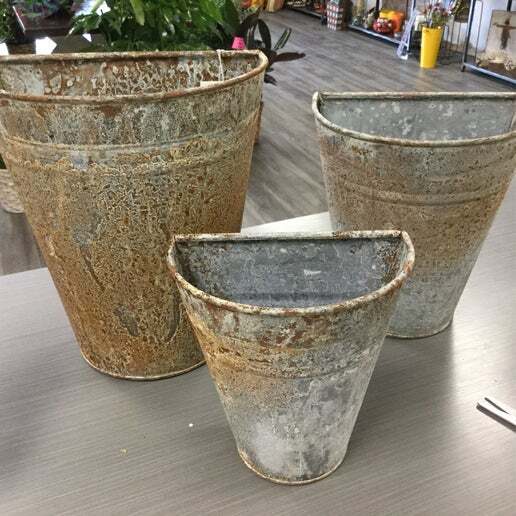 Rustic Wall Planters Set of 3