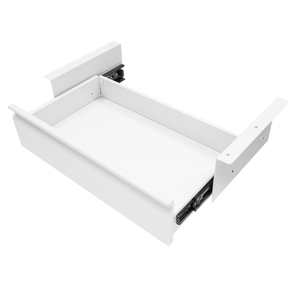 Black Space Saver Sliding Under Desk Storage Drawer Pull-out Drawer Iron US