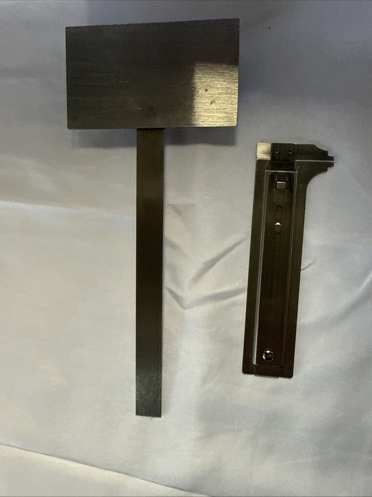 GENERAL HARDWARE MACHINISTS PROTRACTOR , CALIPER, POCKET RULER, 3 PC SET - Nice!