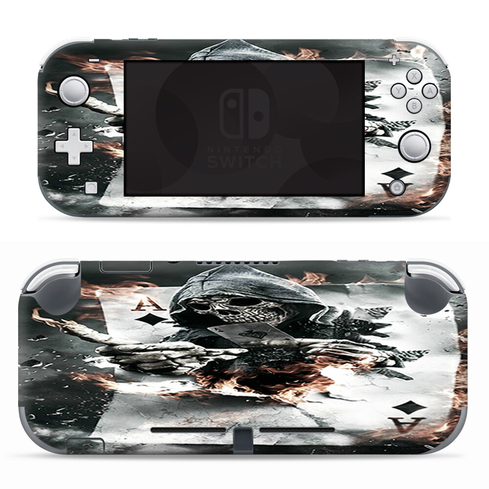 Skins Decals wrap for Nintendo Switch Lite - Ace Diamonds Grim Reeper Skull