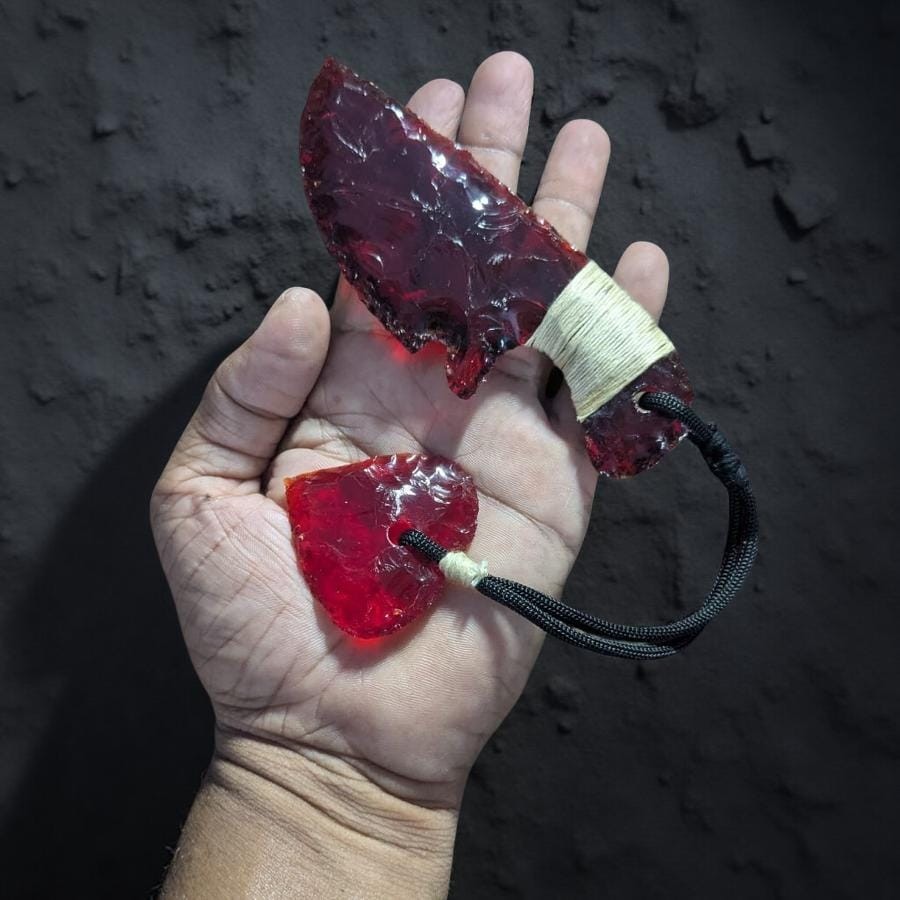 Red Obsidian Knife