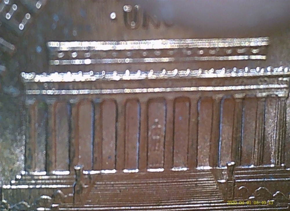 1999-P Lincoln Memorial Penny Split Plating Error Coin