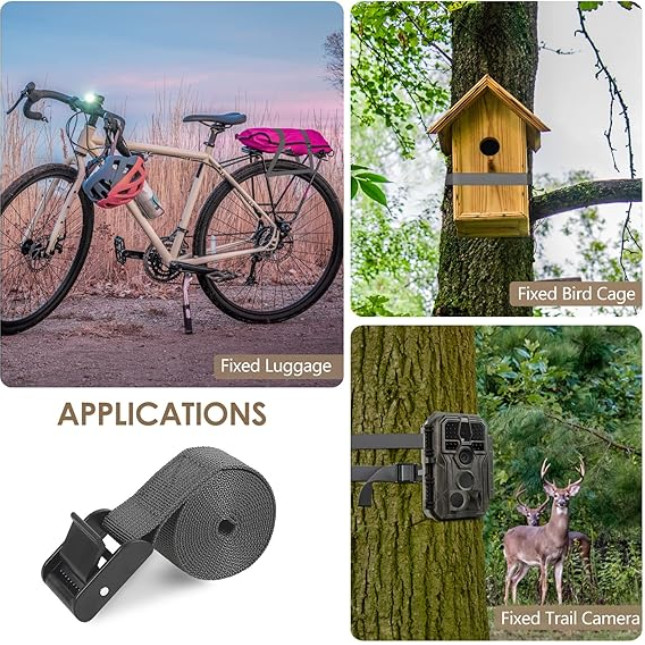 5Pcs Trail Camera Straps Game Camera Tree Mounting Straps Portable UV Resistant