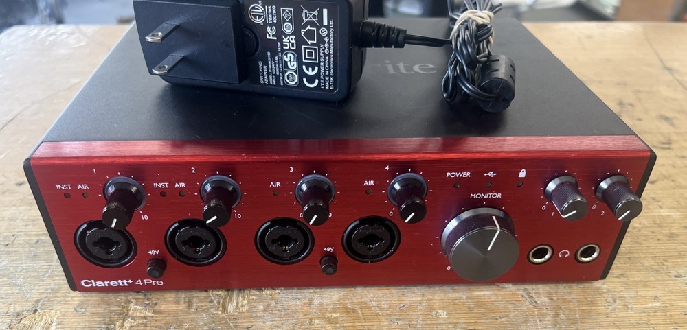 Focusrite Clarett+ 4Pre USB-C Audio Interface, 2021