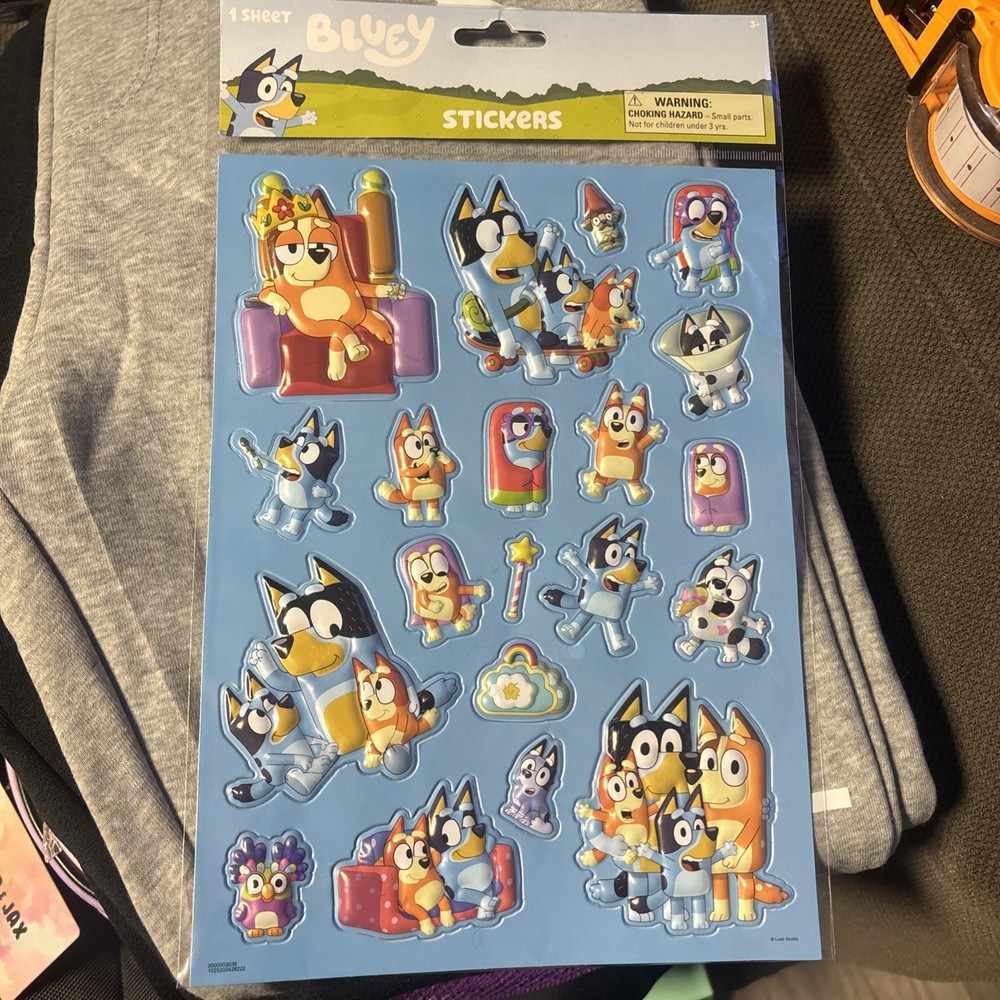 Bluey Raised Sticker Sheet