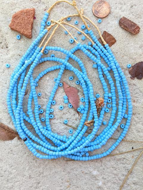 African Glass Beads -4 Strands [76919]