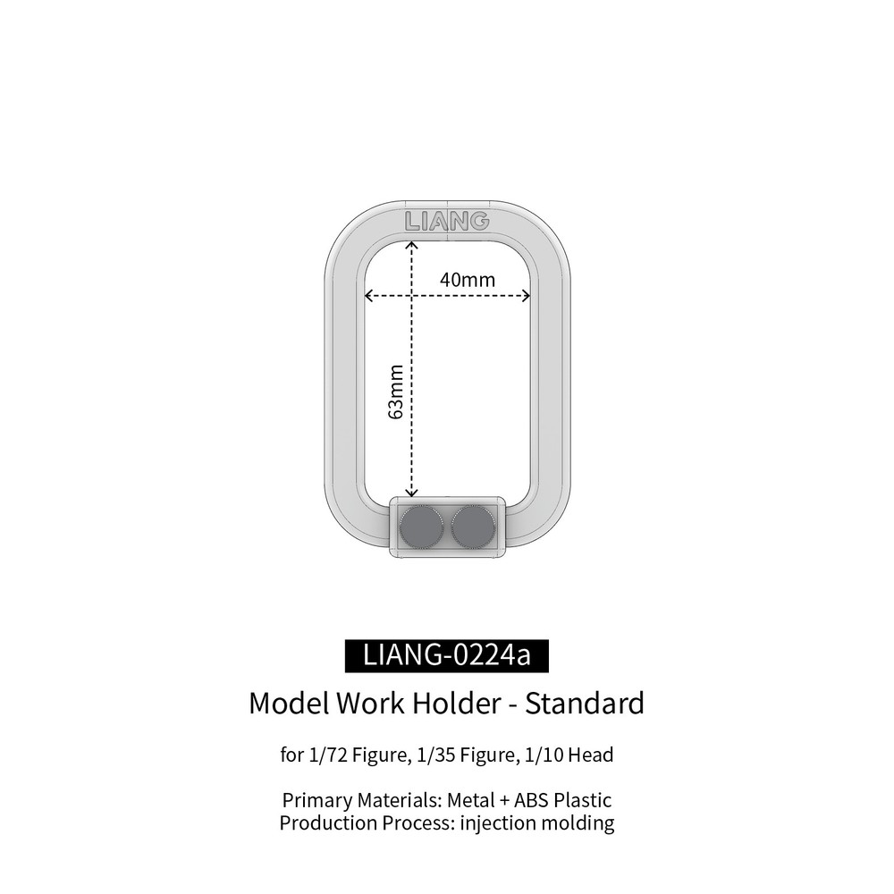 LIANG 0224A Rotate 360° Coating Handle Model Work Holder-Standard 2.0 Version