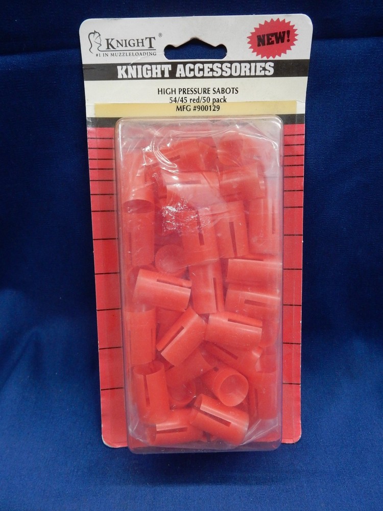 Knight Muzzleloader High Pressure Sabots .45 Cal. 54 Cal. Red Plastic 50 Pc.