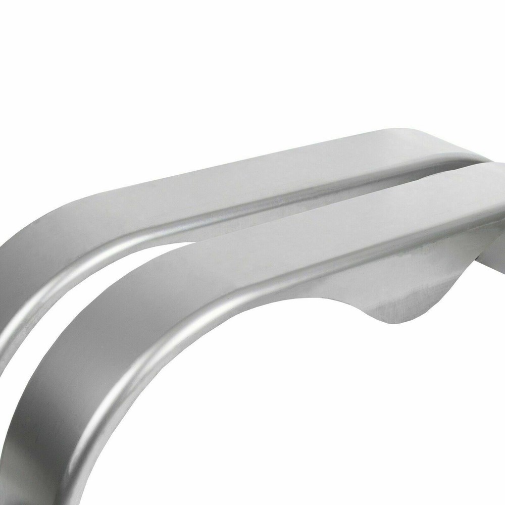 (2) 13" 14" 15" Tandem Double Axle Steel Trailer Fender w/ Tear Drop