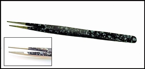 Deluxe Gemstone Tweezers Medium Sharp 6.5"