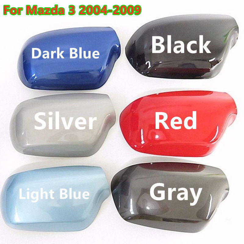 Left Driver Right Passenger Side Mirror Cover Cap Replace For Mazda 3 2004-2009