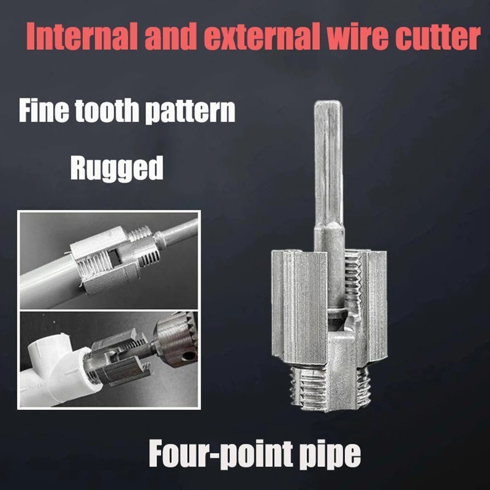 Universal Pipe Threading Tool Internal External Thread Hand Tool For Plumbing