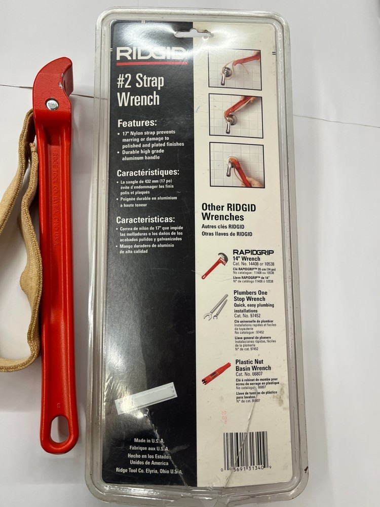 Rigid #2 Strap Wrench cat. #31340