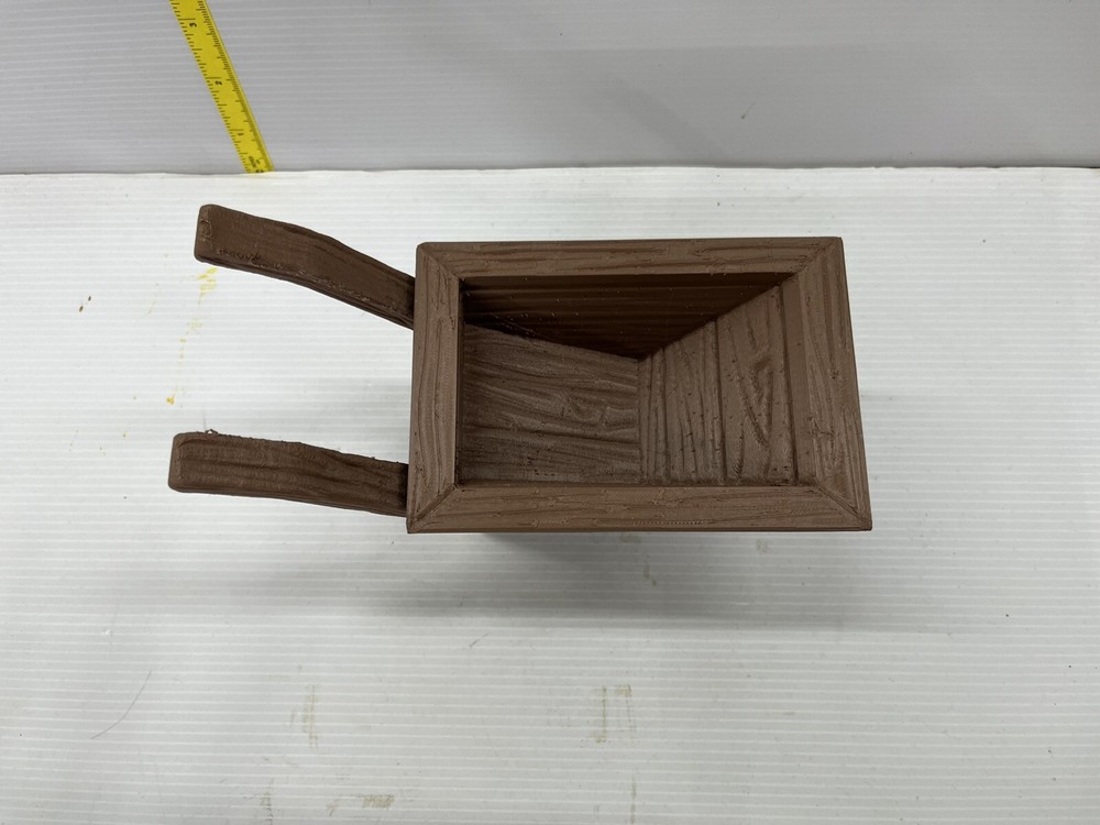 Wheel Barrow planter Brown