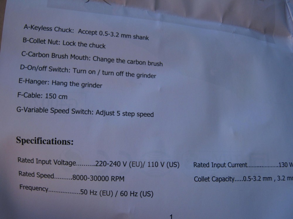 GOXAWE Rotary Tool Kit NEW