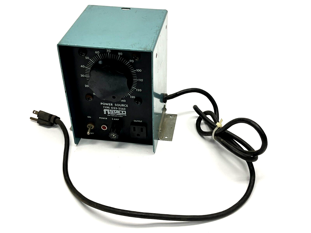 STACO 033-2562 Variable Transformer 5A 0-140V