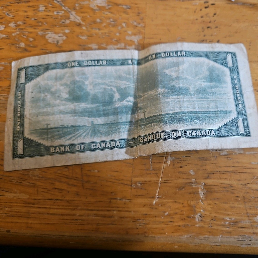 1954 Canada $1 Dollar Bill Banknote