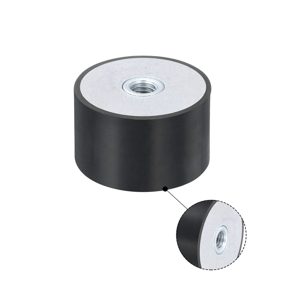 40 x 25mm M8 Thread Female Rubber Mounts Silent Block Base Block