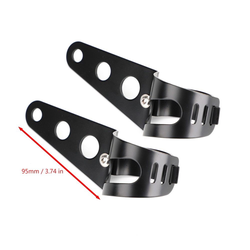 43-50mm Fork Black Headlight Bracket Universal Headlamp Mount Holder Motorcycle